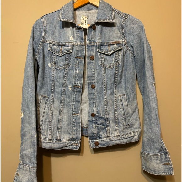 EZRA FITCH 100% Cotton Distressed Jean Jacket - Picture 3 of 12